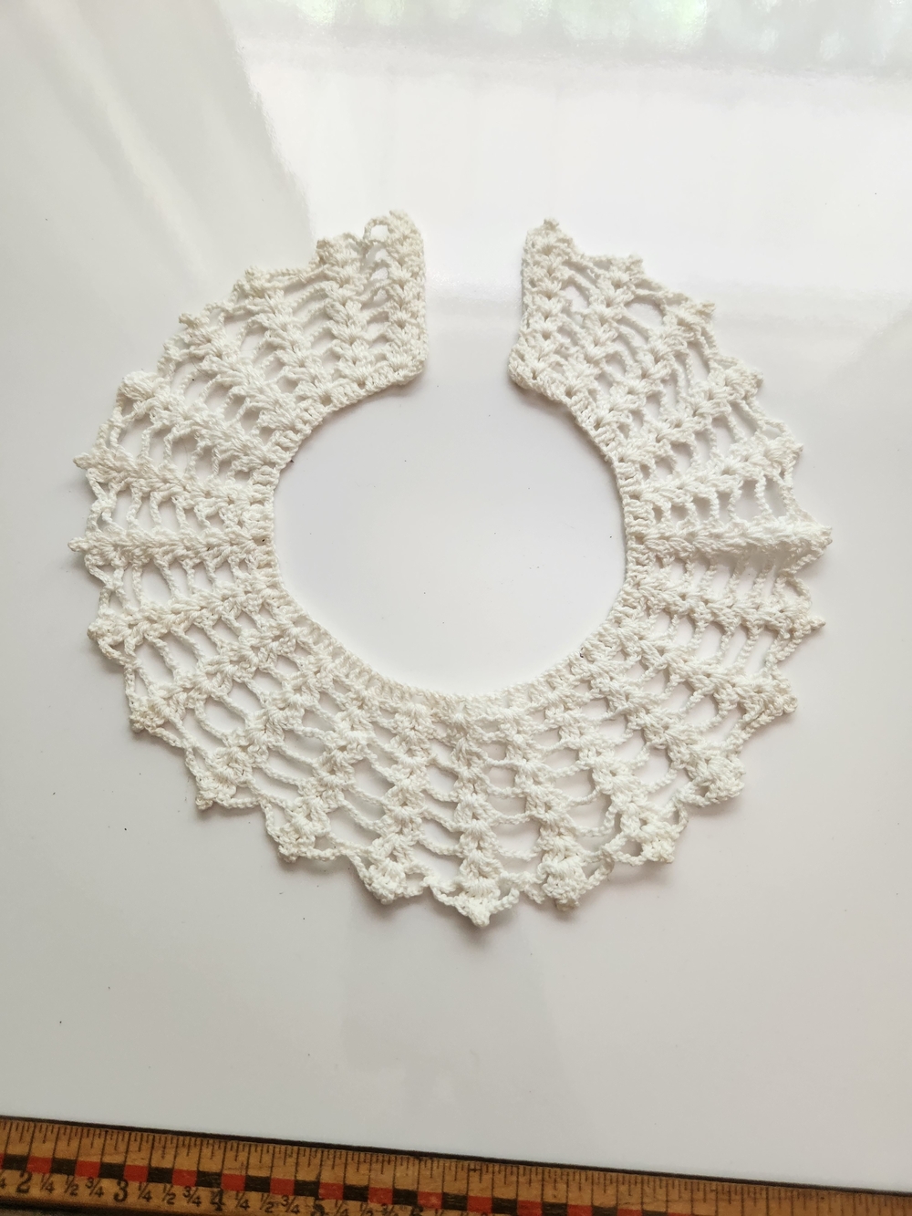 Lace Collar Cream White Soft Dainty Evening Dress Accessory Wedding Vintage